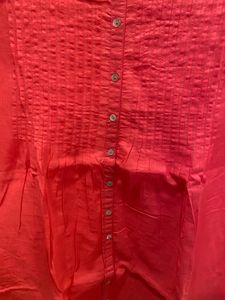 MELANGE by Lifestyle Mandarin Collar-Cotton Kurta