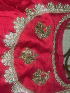 dark pink patchwork Blouse