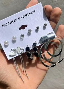 Korean Earrings Combo Card