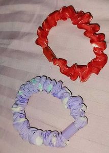 Stylish Hair Scrunchies - Set of 2