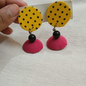 Handmade Textile Earrings