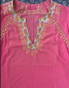 Boho Embroidered Tunic Top