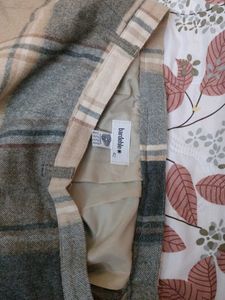 DARBEHLE WOOLEN MINI CHECK SKIRT