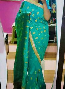 Elegant Teal Saree