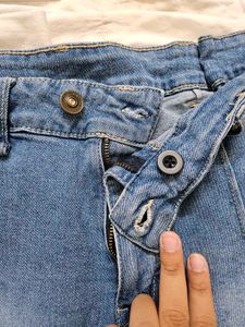 Roadster- Blue High Rise Wide Leg Jeans