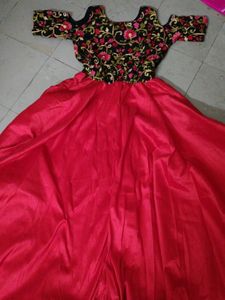 Beautiful Red Colour Long Dress