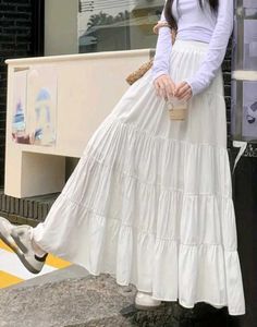 A Combo Of Pink Dress White Skirt nd Brown Shirt