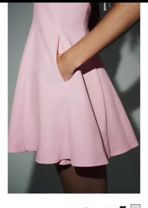 Pink Halter Mini Dress