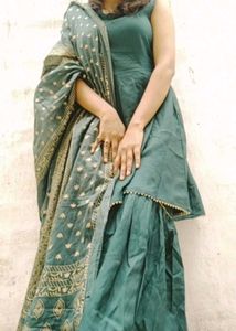 Green Kurti Set
