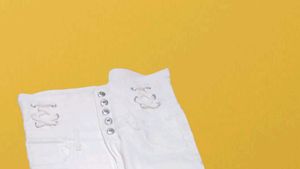 N@50 Size-30 White Embellished Jeans