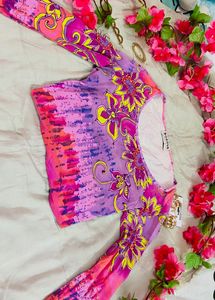 Pinterest inspired fitted multicoloured top
