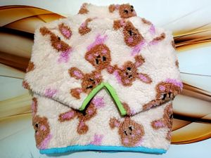 Cute Bear Print Fleece Jacket
