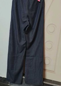 Gray Wide Leg Trousers -32