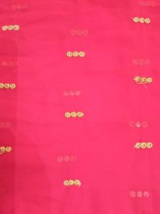 Pink Embroidered Fabric
