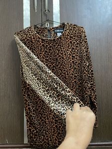 Animal Print Top XL