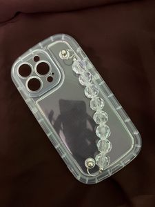 iPhone 13 Pro Phone Case Transparent With Beads
