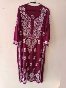 HANDWORK CHIKANKARI KURTA