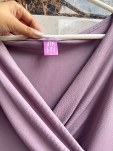 Lilac Puff Sleeve Dress