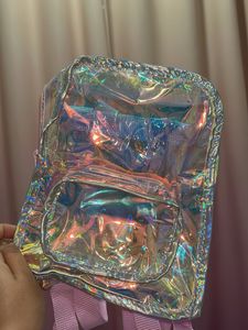 Holographic Clear Mini Backpack