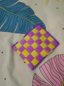 Checkered Pouch Woolen