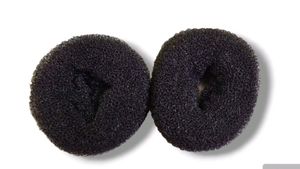 Black Hair Bun - Large (2pcs)