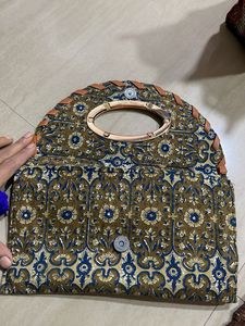 Ethnic Print Clutch Bag