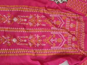 Pink Printed Kurta