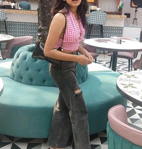 Pink Halter Neck Top
