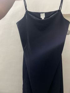 Black Slit Dress - H&amp;M