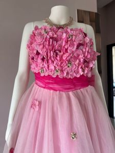 Pink ball gown