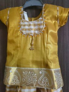 Onam Set Pattu Pavadai For 4 Yrs