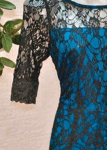 Size ES/S 🎁Buy 2 Get 1 Free 🎁 Blue Lace Dress