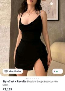 Shoulder Straps Mini Bodycon Dress