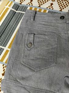 Grey Denim New Shorts