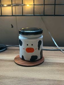 Cow Print Jar