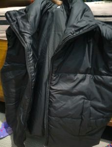 Sleeveless Black Padded Vest