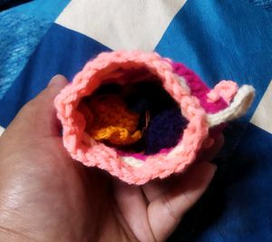 Crochet Puffer Fish Bag
