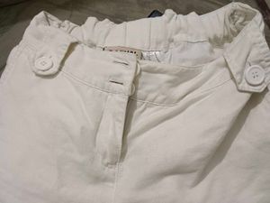 Wide Leg White Pants