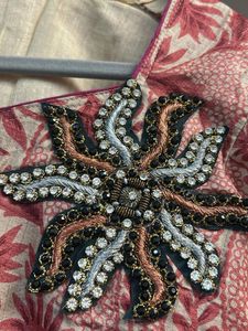 Floral Print Ethnic Dress Silk