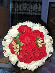 Hair Bun With Flowers