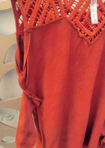 Beautiful crocet Top With Seleeves Inside It
