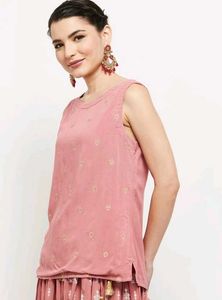 Ethnic Pink Top and Skirt