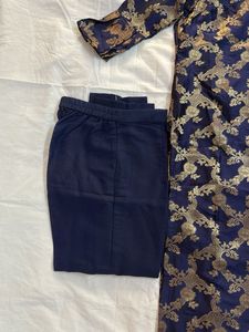 Royal Blue Banarasi Suit Set