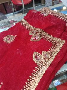 Red Embroidered Saree (Issue)