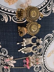 Combo Of 3 Beautiful Earings