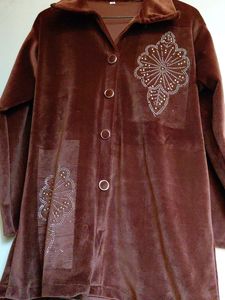 Brown Velvet Cord set new tag,