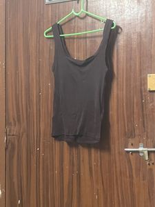 Massimo Dutti Scoop Neck Sleeveless Top