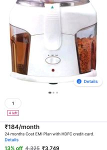 Bajaj Juicer New Condition