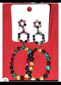 Colorful Circle Earrings