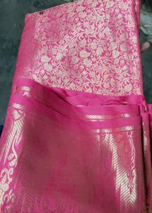 Pink Banarasi Silk Saree
